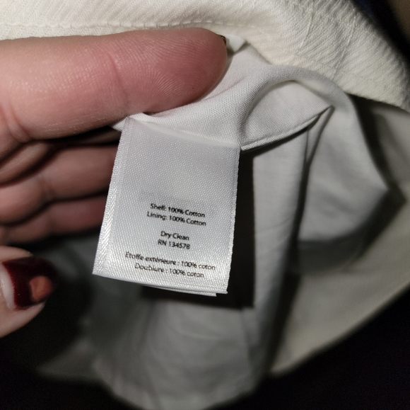 Vineyard Vines Misses sz 12 Strapless nautical white dress - Picture 6 of 9